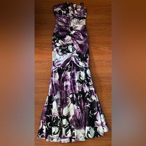 NWOT Jump Apparel By Wendye Chaitin Prom Dress Purple Mermaid Size 3/4